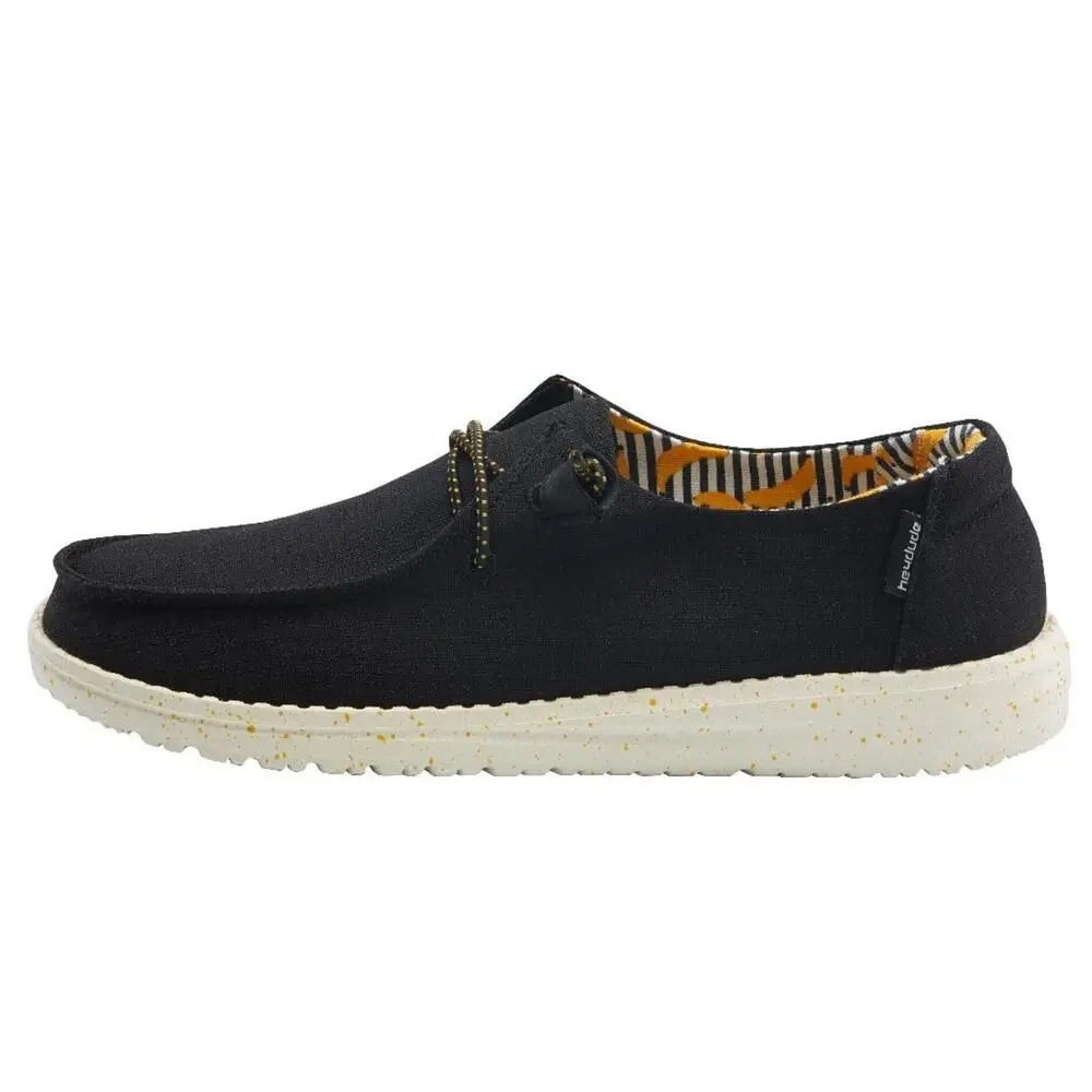 HEY DUDE WOMEN'S WENDY BLACK BANANAS SIZE 10 | COMFORTABLE & LIGHT-WEIGHT
